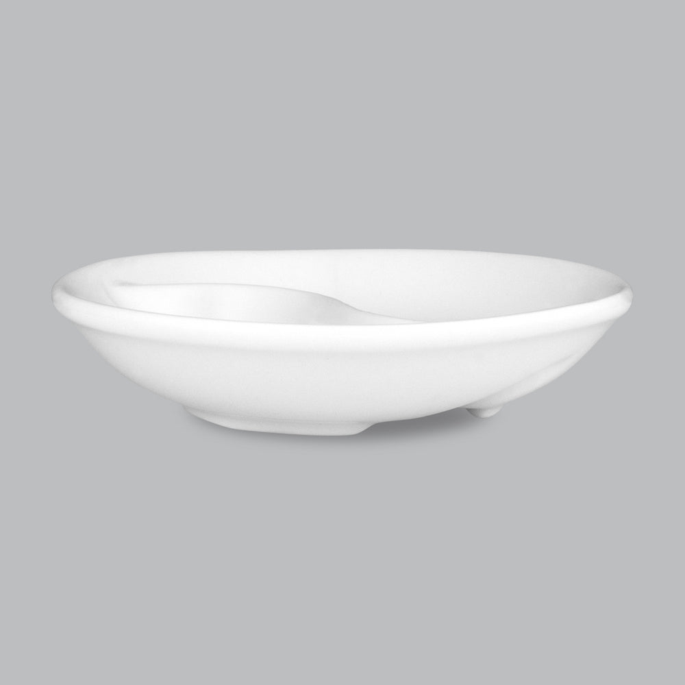 Wilkie Brothers Cuisine Rnd Divided Dish 10cm - New Bone