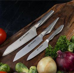 Global – 40th Anniversary 3pc Knife Set    Made in Japan