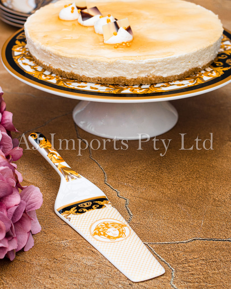 The House of Florence - Medusa Luxe Black and Gold cake Stand and Server Set with Gift Box. (Copy) (Copy)