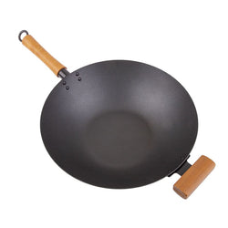 D.LINE NON-STICK EXCALIBUR STIR FRY PAN 36CM DIA. W/ WOOD HANDLE