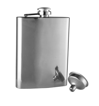 Avanti Hip Flask With Funnel - Polished
