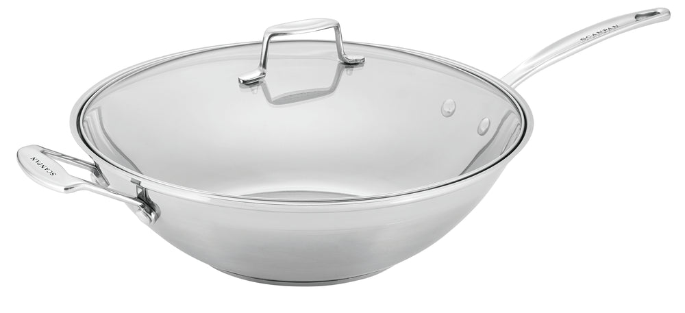 SCANPAN IMPACT  STAINLESS STEEL Covered Wok 32cm