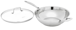 SCANPAN IMPACT  STAINLESS STEEL Covered Wok 32cm