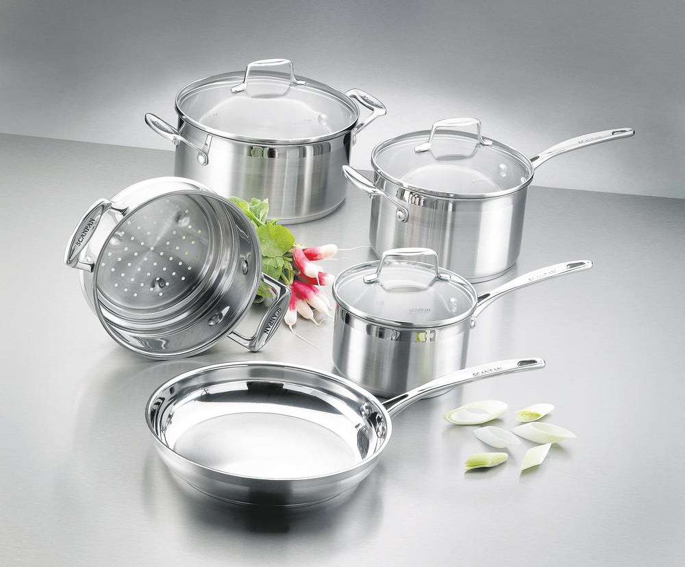 SCANPAN IMPACT  STAINLESS STEEL  5 Piece Cookware Set