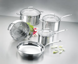 SCANPAN IMPACT  STAINLESS STEEL  5 Piece Cookware Set