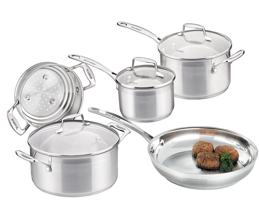 SCANPAN IMPACT  STAINLESS STEEL  5 Piece Cookware Set