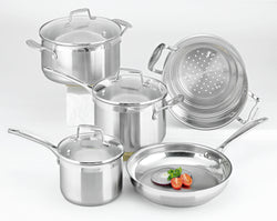 SCANPAN IMPACT  STAINLESS STEEL  5 Piece Cookware Set