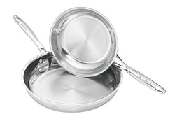 SCANPAN IMPACT  STAINLESS STEEL  2 Piece Frypan Set