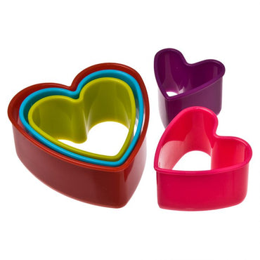 APPETITO HEART COOKIE CUTTER SET 5 - MULTI-COLOUR