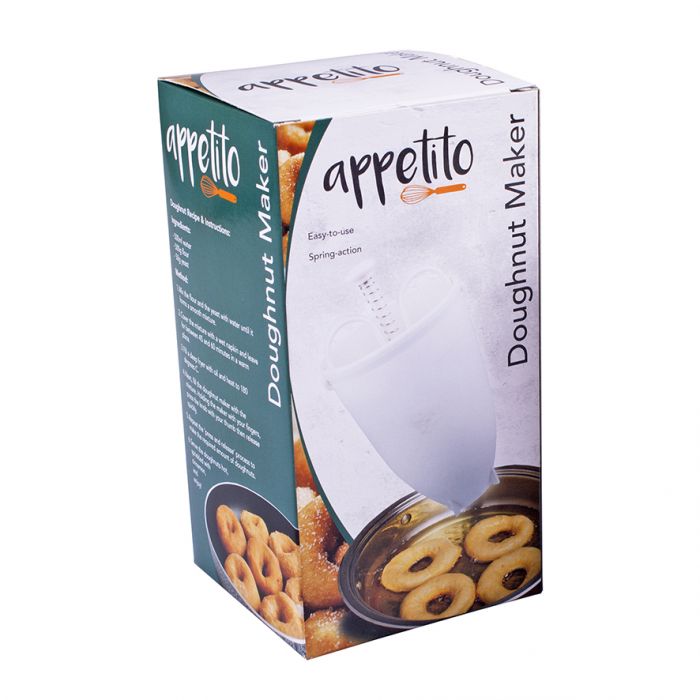 APPETITO PLASTIC DOUGHNUT MAKER - WHITE