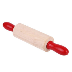 DAILY BAKE SMALL WOOD ROLLING PIN 20CM X 3.7CM DIA. - RUBBERWOOD