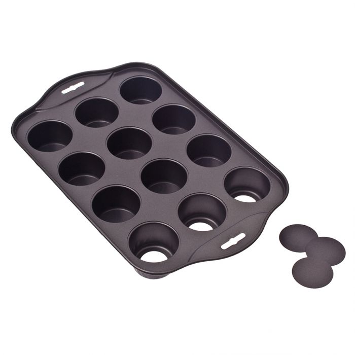 Daily Bake Non Stick Silicone 12 Cup Mini Loaf Pan Baking Mould w