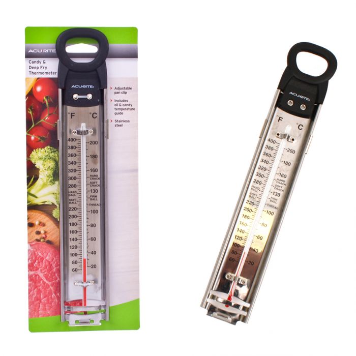 ACURITE STAINLESS STEEL DEEP-FRY/CONFECTION THERMOMETER