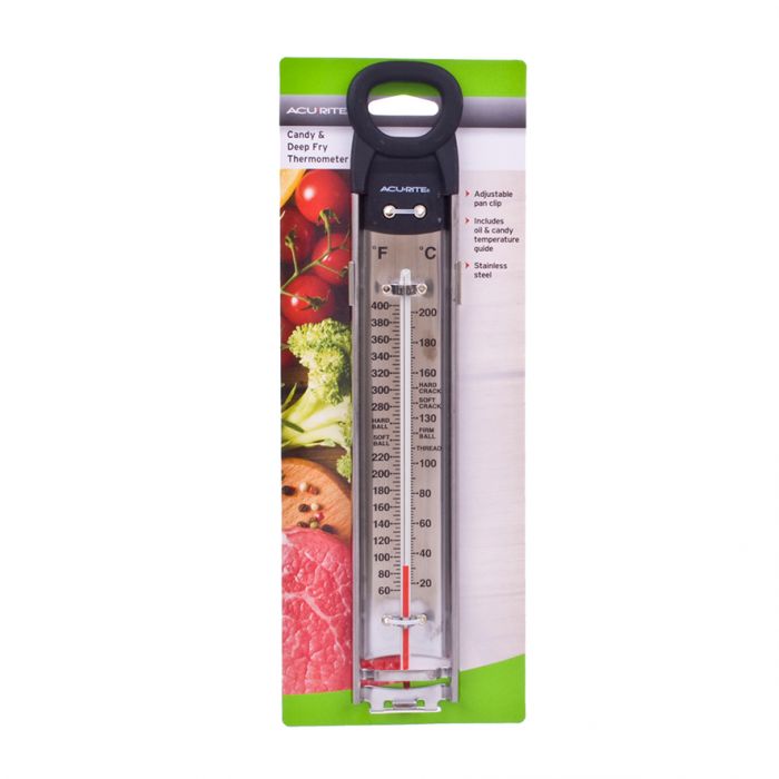 ACURITE STAINLESS STEEL DEEP-FRY/CONFECTION THERMOMETER