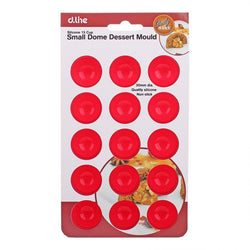 DAILY BAKE SILICONE 15 CUP SMALL DOME DESSERT MOULD 30 X 15MM - RED