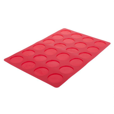 DAILY BAKE SILICONE 24 CUP MACARON SHEET - RED