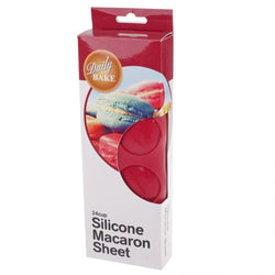 DAILY BAKE SILICONE 24 CUP MACARON SHEET - RED