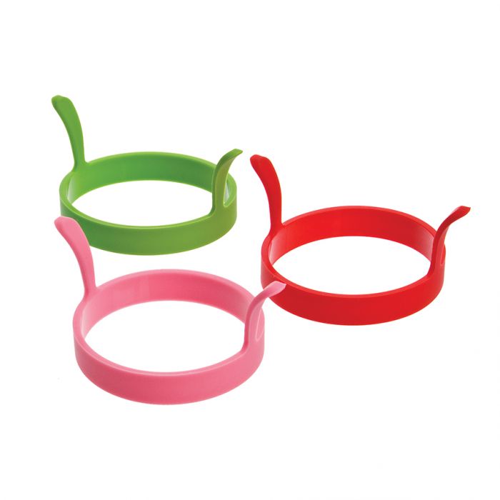 APPETITO SILICONE EGG RINGS - ASST. COLOURS