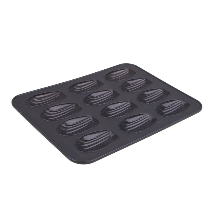 DAILY BAKE SILICONE 12 CUP MADELEINE PAN - CHARCOAL