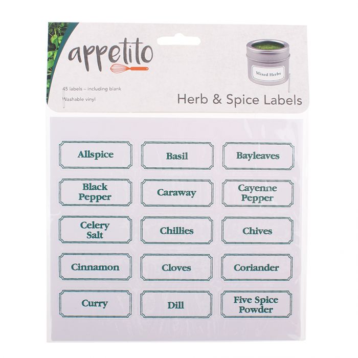 APPETITO HERB & SPICE LABELS PACK 45