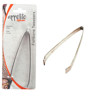 APPETITO STAINLESS STEEL FISH BONE TWEEZERS