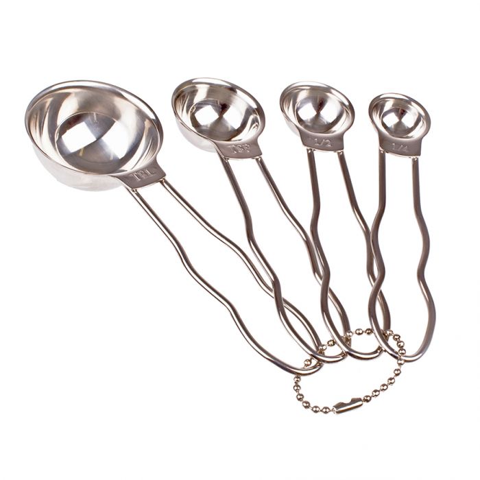 APPETITO STAINLESS STEEL MEASURING SPOONS SET 4