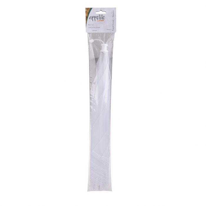 APPETITO SQUARE NYLON NET FOOD COVER 41CM - WHITE