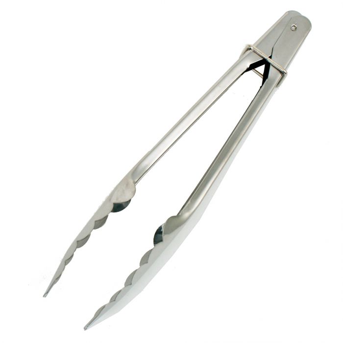 APPETITO STAINLESS STEEL TONGS W/ FLAT TIPS 23CM