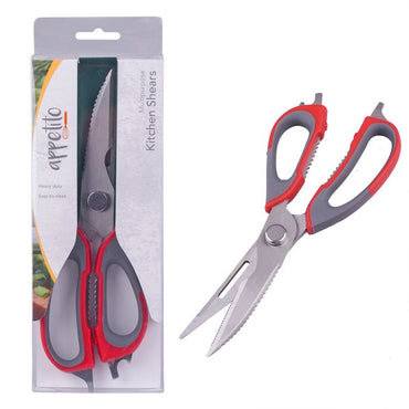 APPETITO KITCHEN SHEARS - RED/GREY