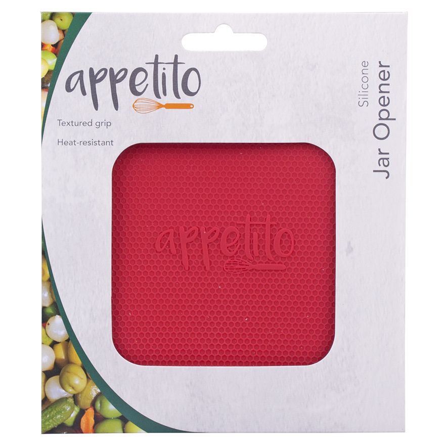 APPETITO SILICONE JAR OPENER - RED