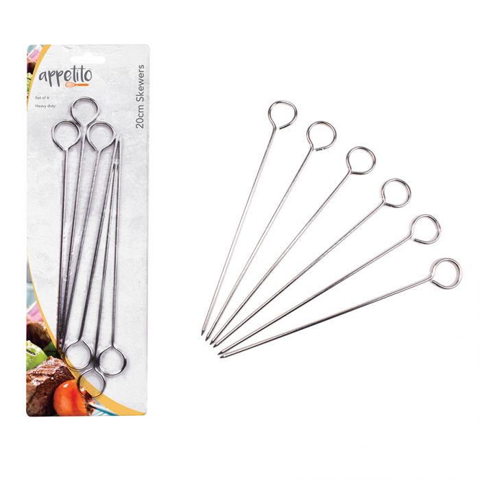 APPETITO CHROME SKEWERS 8