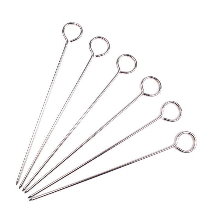 APPETITO CHROME SKEWERS 8"/20CM SET 6