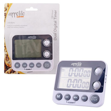 APPETITO DUAL DIGITAL TIMER - 100 HOURS