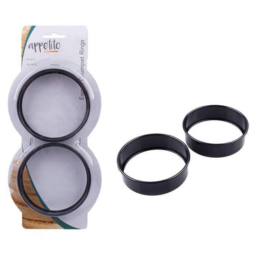 APPETITO NON-STICK EGG/CRUMPET RINGS SET 2