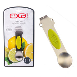 EDGE DESIGN 3-IN-1 CITRUS TOOL - GREEN