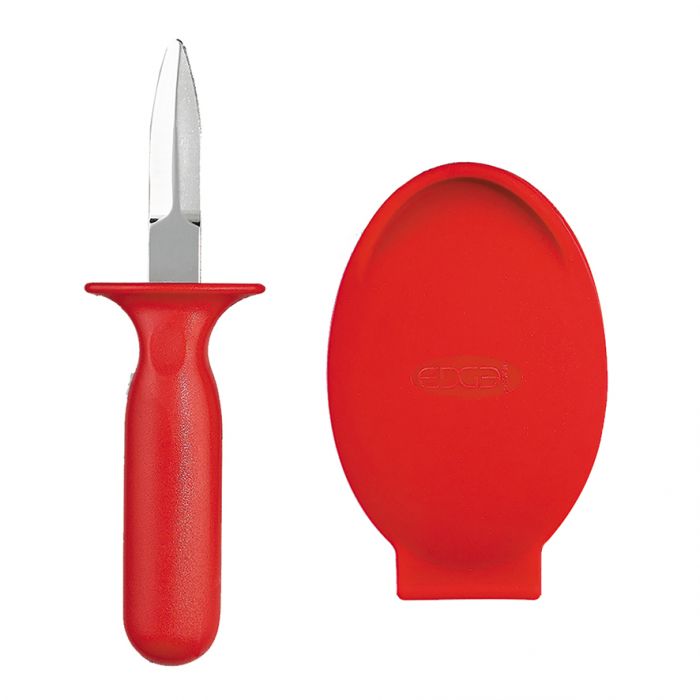 EDGE DESIGN OYSTER SHUCKING SET - RED