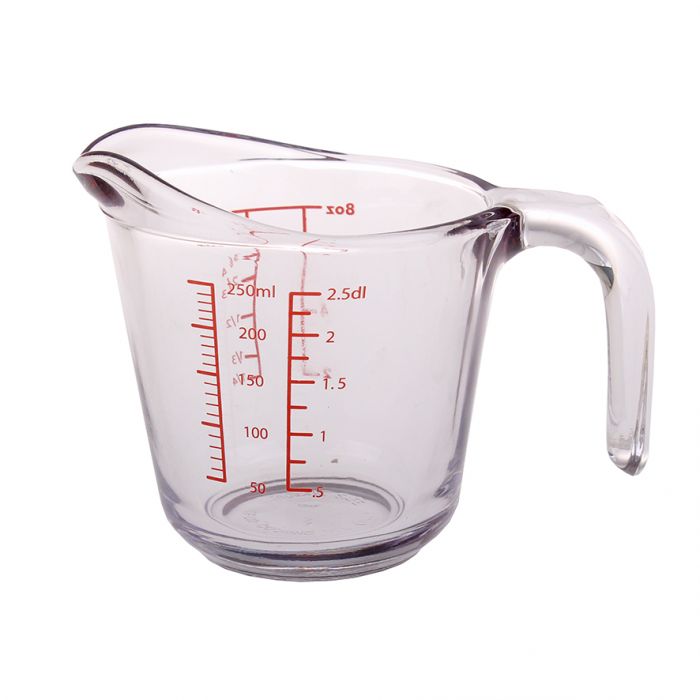 KITCHEN CLASSICS GLASS MEASURE JUG 1 CUP/250ML USA MADE