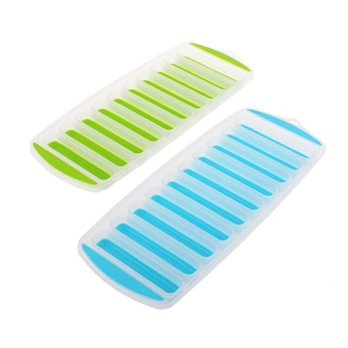 APPETITO EASY RELEASE 10 CUBE STICK ICE TRAY SET 2 - BLUE/LIME