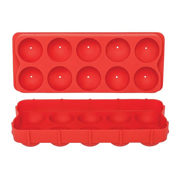 Appetito Ice Cube Tray With Pour Through Lid Blue