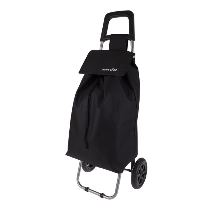 SHOP & GO  SHOPPING TROLLEY - BLACK