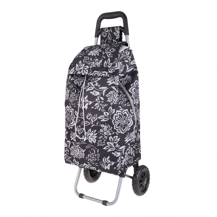 SHOP & GO "SPRINT" SHOPPING TROLLEY - CAMELLIA BLACK