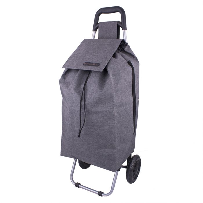 SHOP & GO "SPRINT" SHOPPING TROLLEY - CHARCOAL GREY