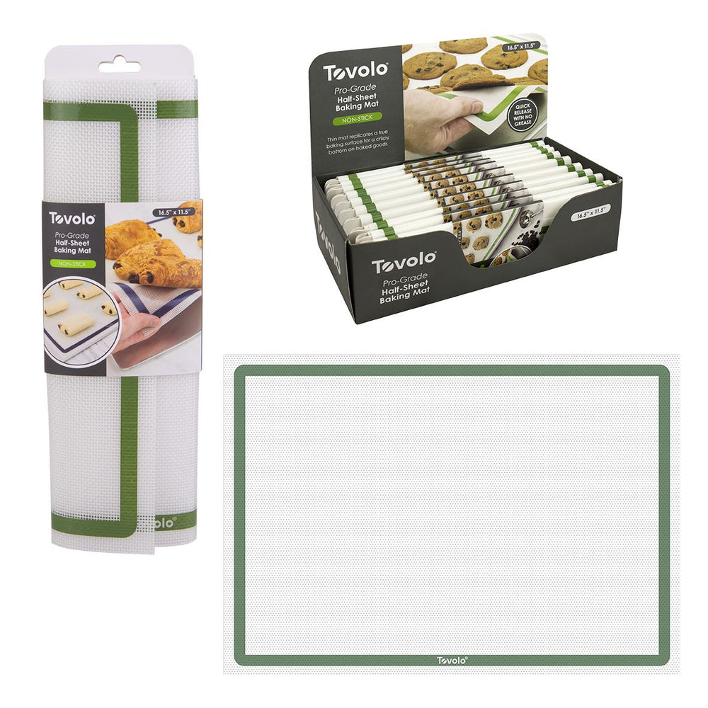 TOVOLO "PRO-GRADE" BAKING MAT HALF SHEET 42 X 29CM - PESTO