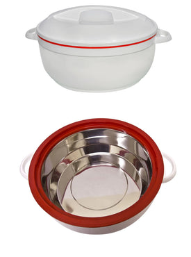 Celebrity 12lt Food Warmer White with Red Line