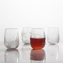 Marie Set of 6 Stemless Wine Glasses 490ml