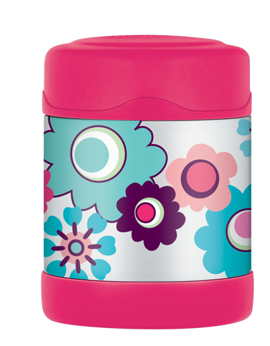 Thermos 290ml FUNtainer® Stainless Steel Vacuum Insulated Food Jar - Flower