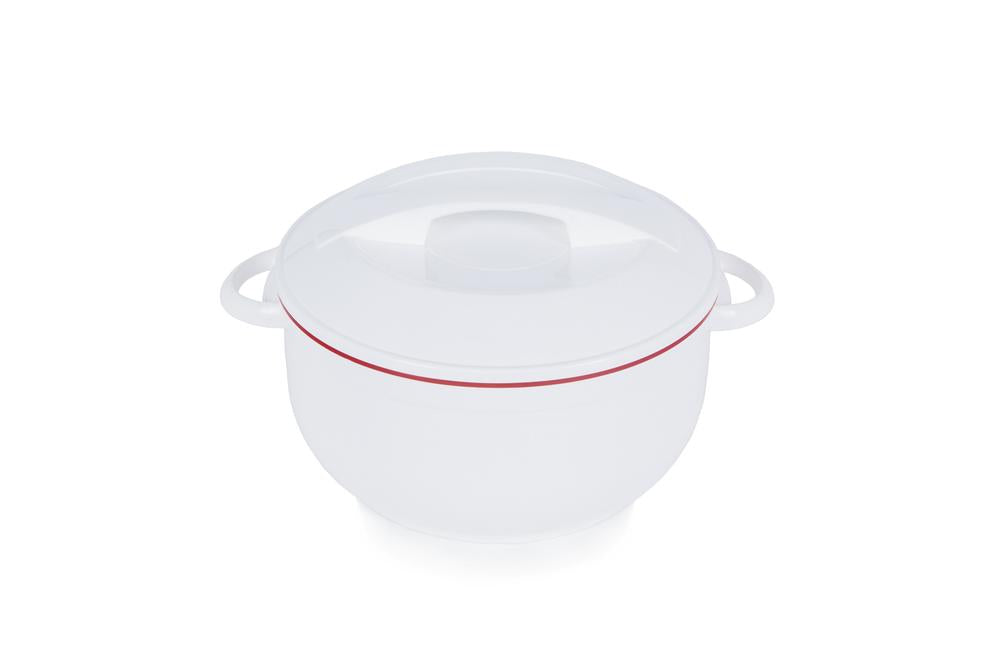 Celebrity 3.5lt Food Warmer White with Red Line