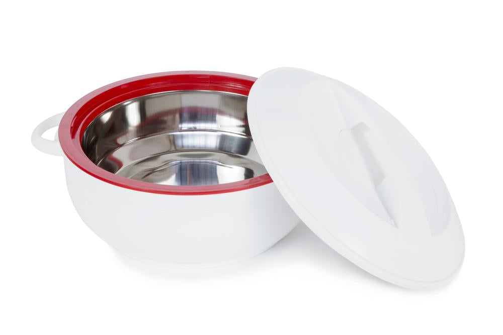 Celebrity 3.5lt Food Warmer White with Red Line